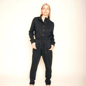 JACKSON ROWE Black Long Sleeve Jumpsuit  - S